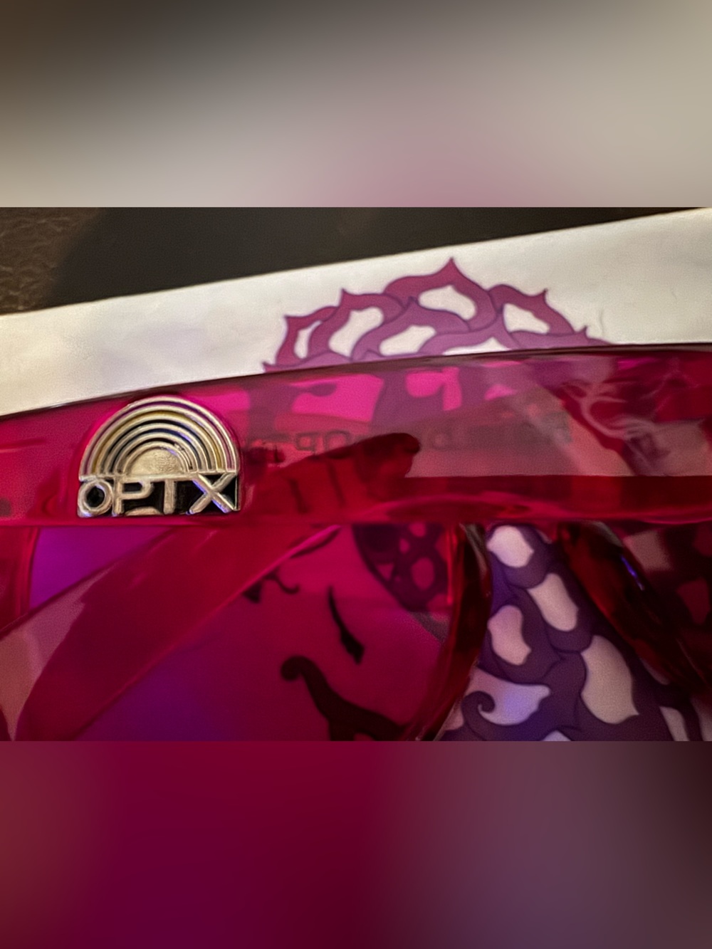 Rainbow OPTX Magenta translucent Sunglasses NEW - Picture 5 of 11